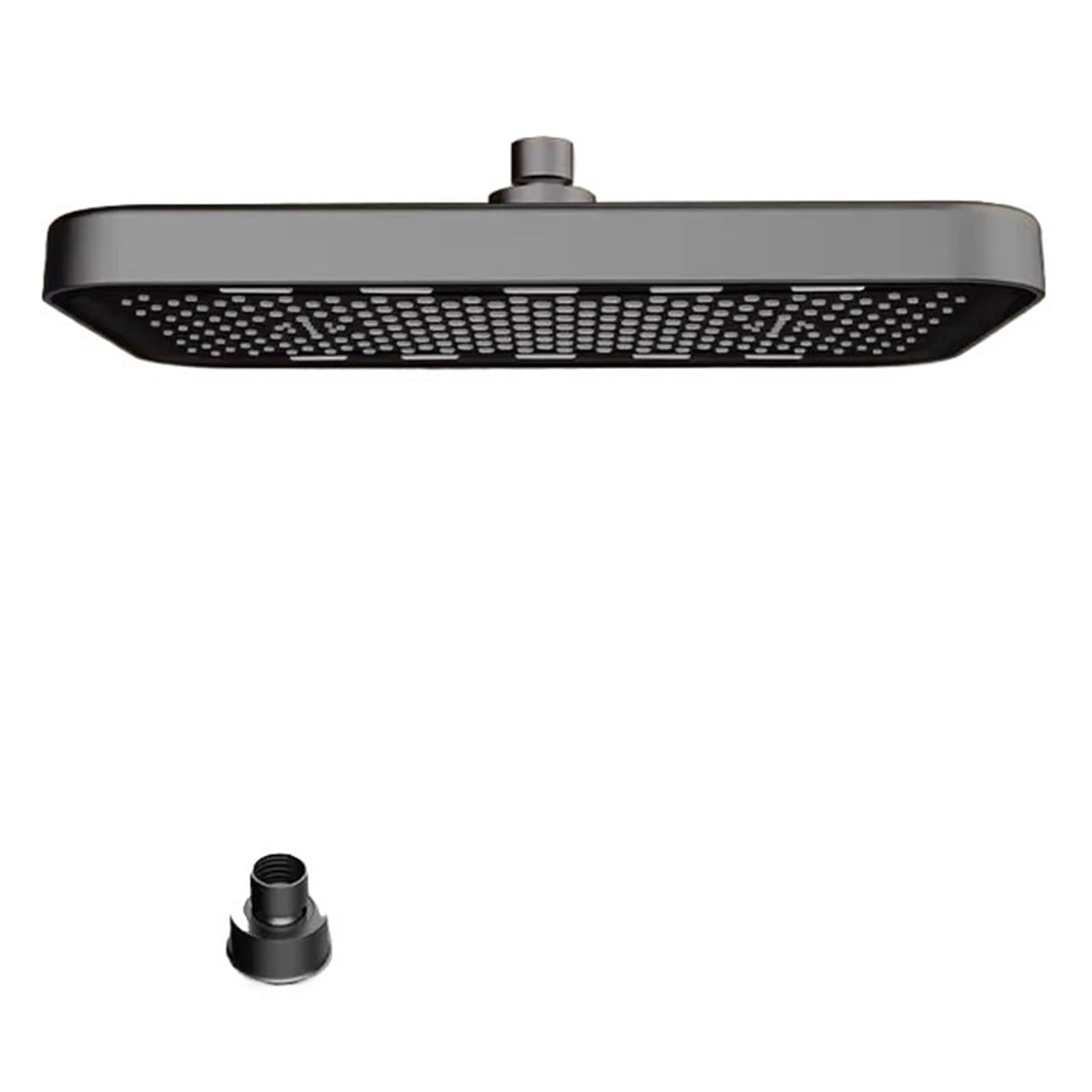 Cabezal de ducha lluvia con rociador superior a presión 36 cm, cabezal mayor caudal, juego ahorro agua giratorio Cabezal de Ducha Lluvia(Top Shower Grey)