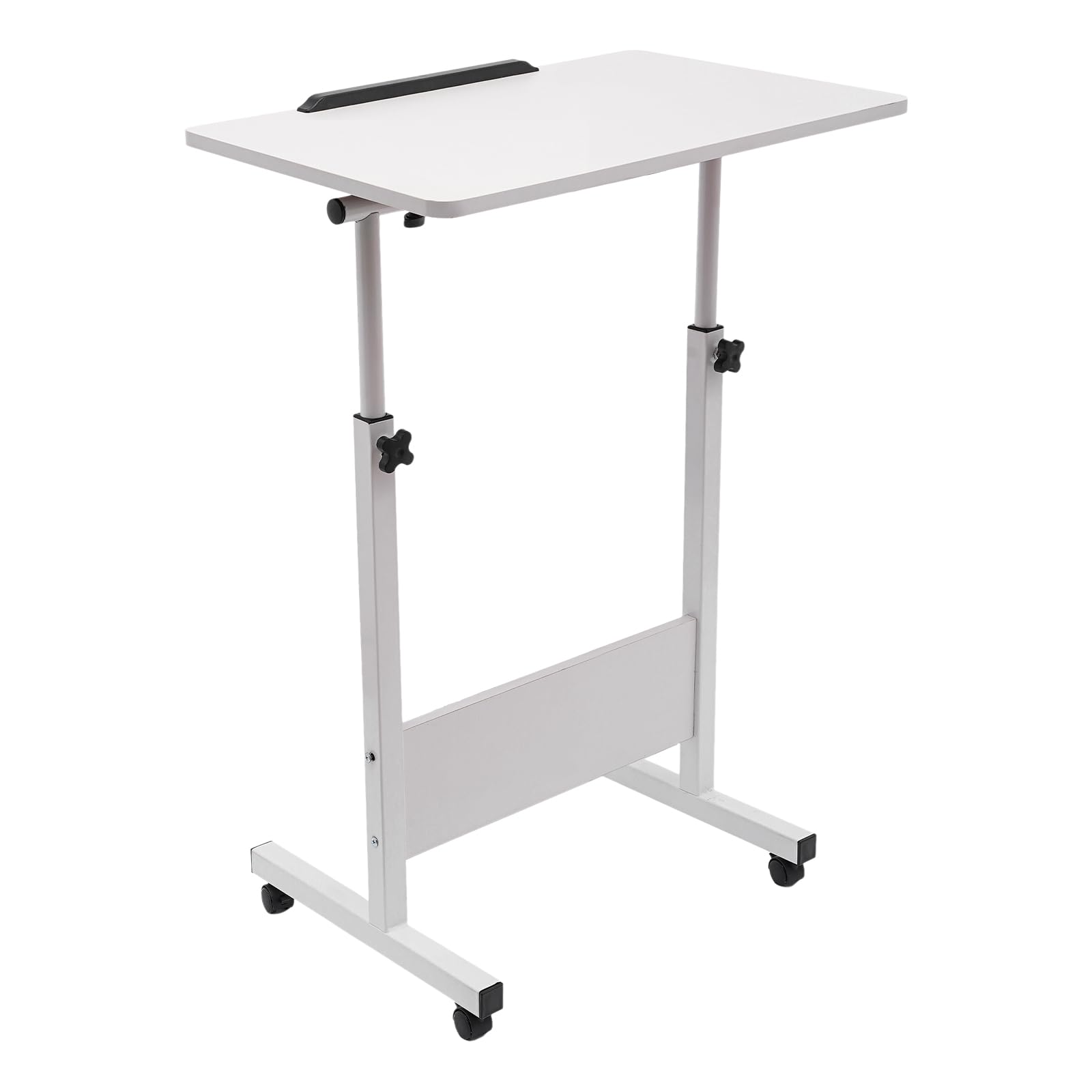 Standing Desk Adjustable Height Rolling Computer Stand with 4 Wheels 24 16 Inch Large Sit-Stand Adjustable Height up — view 4