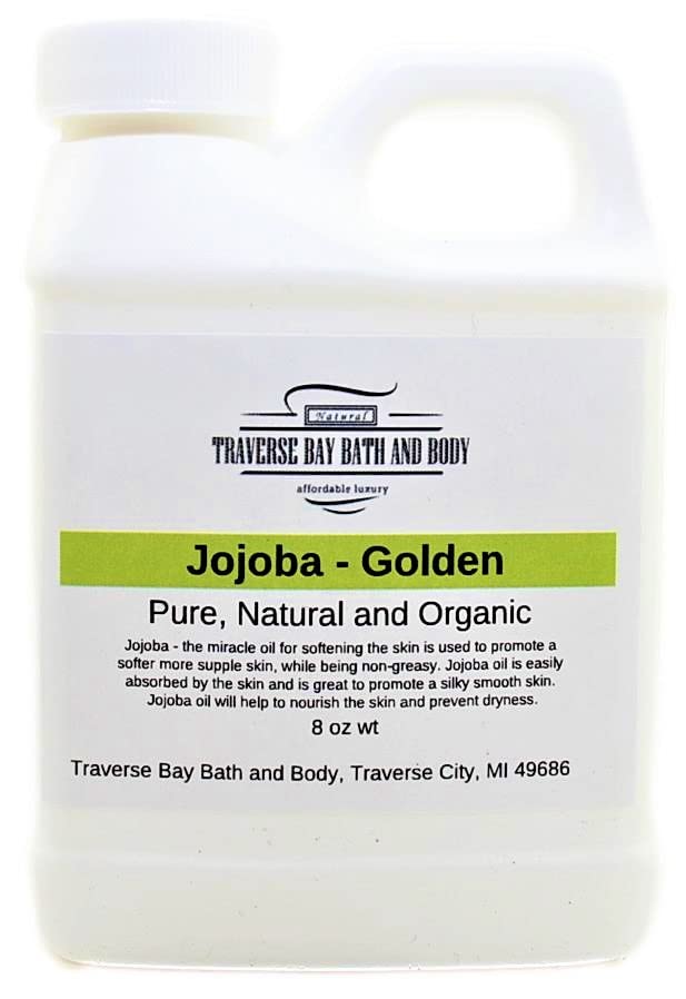 Jojoba Oil - Golden - 8 oz, Safety sealed container, Soap making, lotion, creams, massage oil, bath, beauty, lip balm