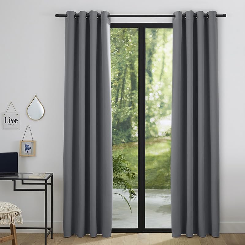 UNIVERSDECOR Set van 2 verduisteringsgordijnen, ondoorzichtig