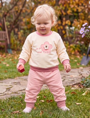 Image of Gnainach Baby Girls Clothes 2 Piece Sweatshirt Toddler Fall Winter Outfit | Long sleeve sweatshirt,Soft,cozy fabric for everyday fall and winter outfits