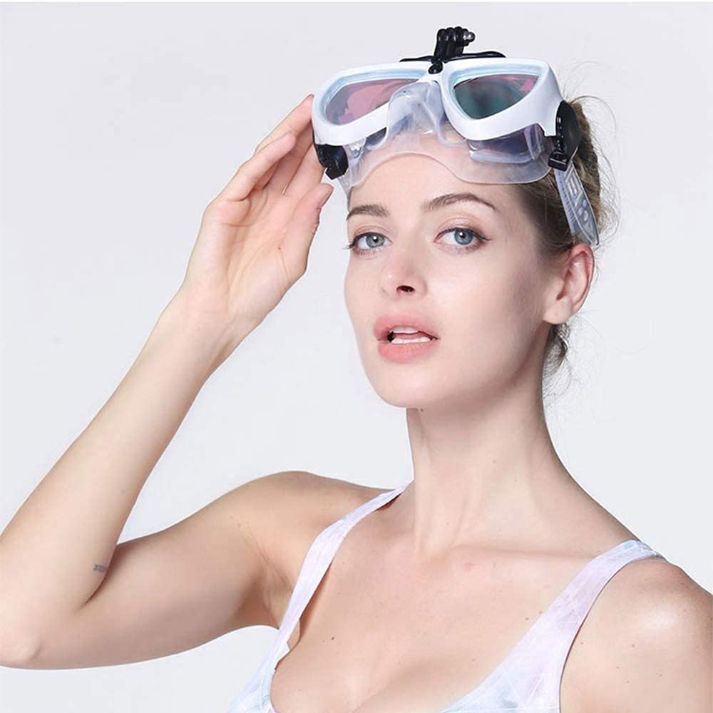 MRKU Occhiali da Sub Maschera da Sub Snorkeling Snorkel Completamente Asciutto Anti-Appannamento e Impermeabile Attrezzatura Subacquea ad Alta Definizione