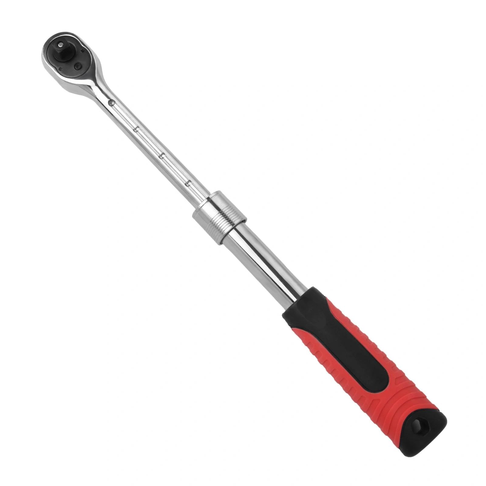 LEONTOOL 3/8 Inch Drive Extendable Ratchet Wrench 72-Tooth Quick-release Retractable Socket Wrench Reversible Ratcheting Wrench Mechanical Tools, Extends 9.8 to 13.8 Inches, Soft Grip Handle Hand Tool