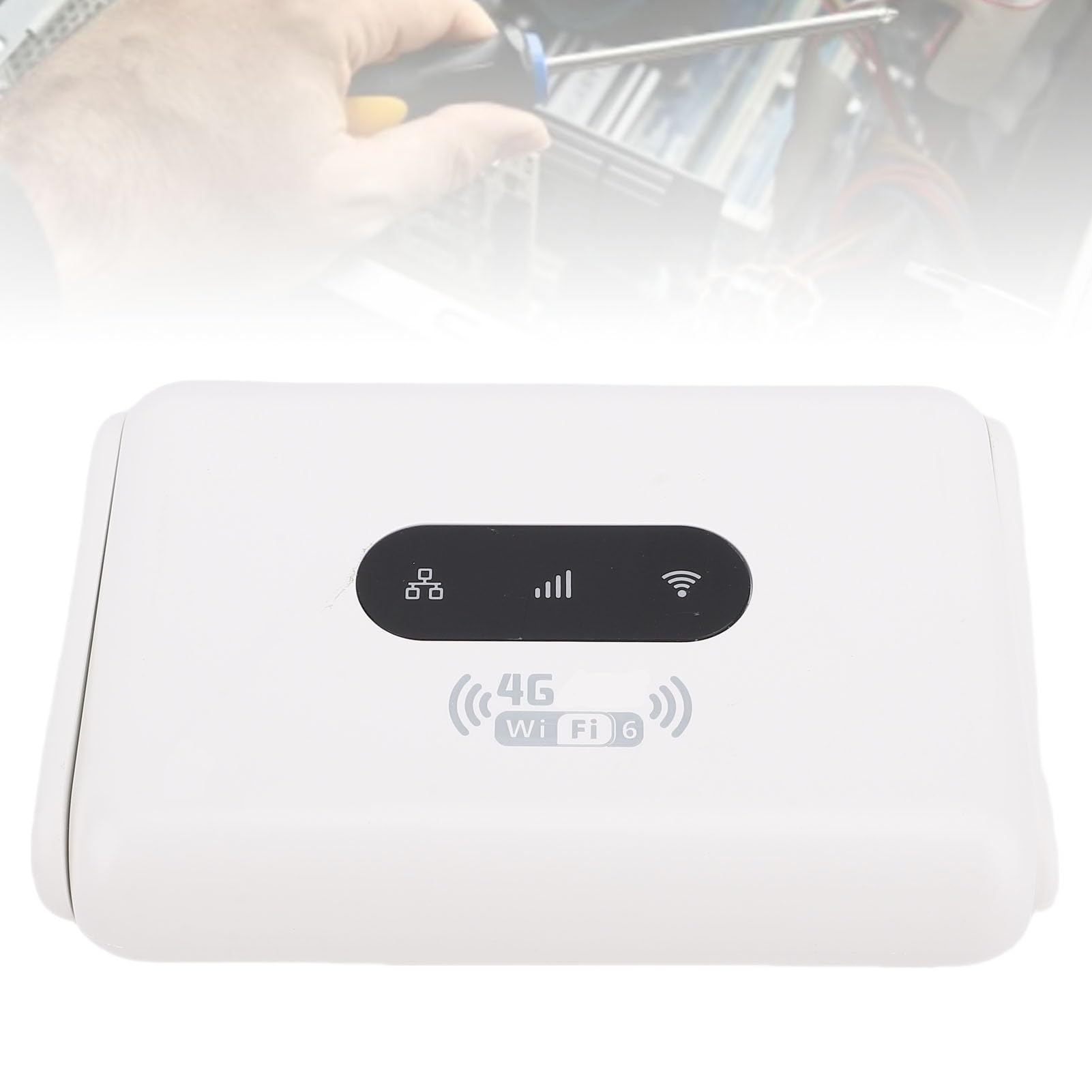 ASHATA Bezprzewodowy Router 4G LTE z Gniazdem Karty SIM, Odblokowany Router 4G CPE LTE WiFi Hotspot, Modem USB 300Mbps z 2 Antenami, Obsługa do 32 urządzeń, Wersja Europejska