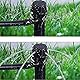 Wzzy Gurden 100 Stück Wasser Bewässerung Tropfer, 8 Löcher Einstellbare Bewässerungssprinkler Micro Drip Tropfbewässerung 360-Grad-Bewässerungssystem für Topfpflanzen 4 mm / 7 mm Rohr