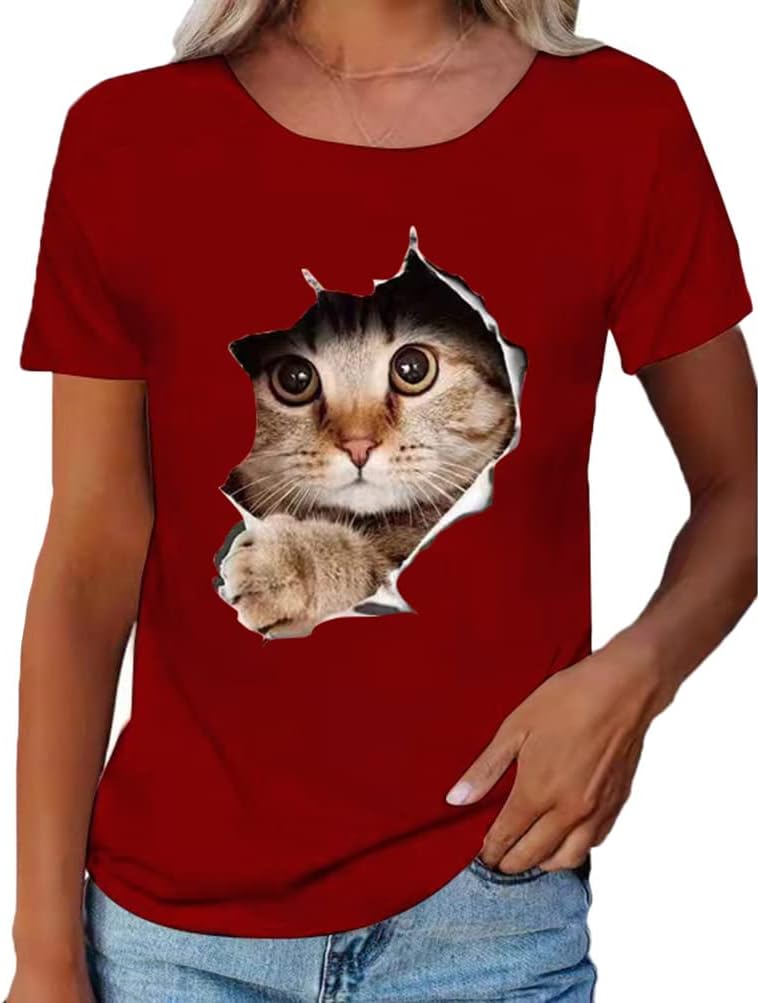 T-shirt Donna ORANDESIGNE A Maniche Lunghe Con Stampa Cartoon - Felpa Morbida, Look Casual E Oversize - 4
