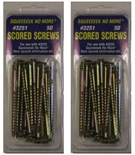 O'Berry Enterprises 3251 Squeak Replacement Screw (50 Count), Pack of 1, Yellow (Set of 2)