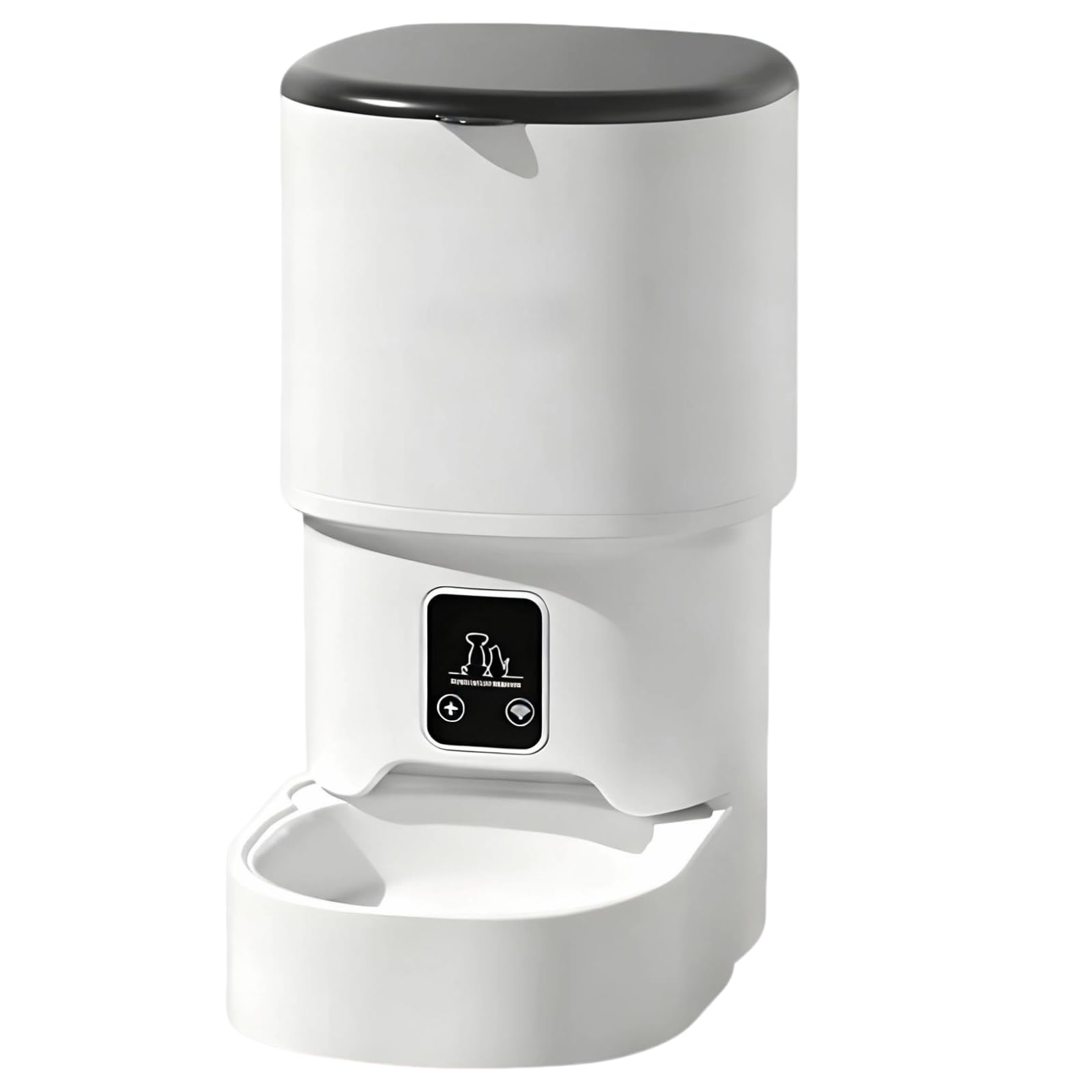 Comedero automático para gatos, dispensador de alimentos para mascotas, 4 litros, botón de presión, sincronización y comidas cuantitativas, funciona con pilas, fácil de limpiar para gatos, perros