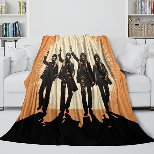 Couverture 50x60inch(127x152cm) – Douce – en Flanelle Douce – en Polaire – The Beatles – Rock Band - Les Beatles, Paul McCartney, John Lennon, RIngo Starr, George Harrison Couverture 50x60inch(127x152cm) - Douce - en Flanelle Douce - en Polaire - The Beatles - Rock Band – Image 5