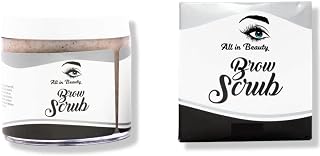 All in Beauty Brow Scrub, Eyebrow exfoliator, For Longer Lasting Henna Or Tint Application, Brow scrubber exfoliator to Prepare the area for Henna, Tinting and some PMU and skin care treatments 50g.