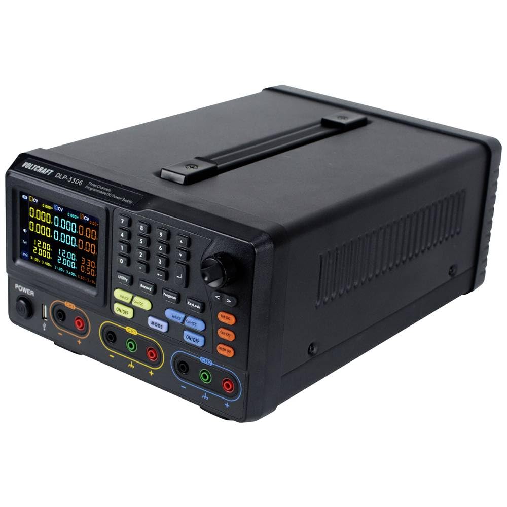 VOLTCRAFT DLP-3306 Labornetzgerät linear geregelt 0-30 V 0-6 A 378 W RS-232, USB, LAN Slave-Funktion Anzahl Ausgäng