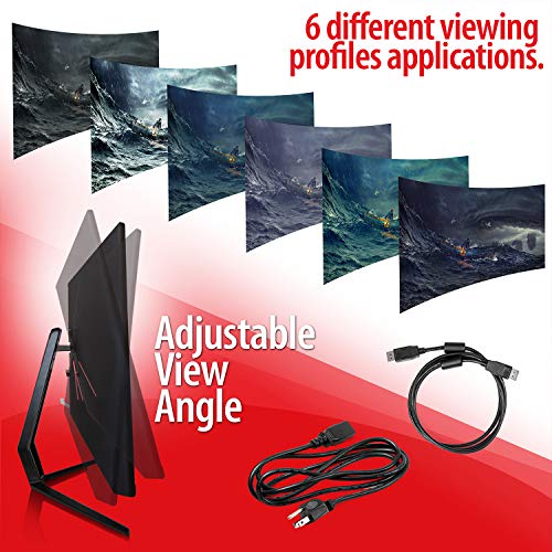 Image of Deco Gear 35 inch Curved Ultrawide E-LED WQHD Gaming Monitor, 21:9 Aspect Ratio, Immersive 3440x1440 Resolution, 100Hz Refresh Rate, 3000:1 Contrast Ratio (DGVIEW201)