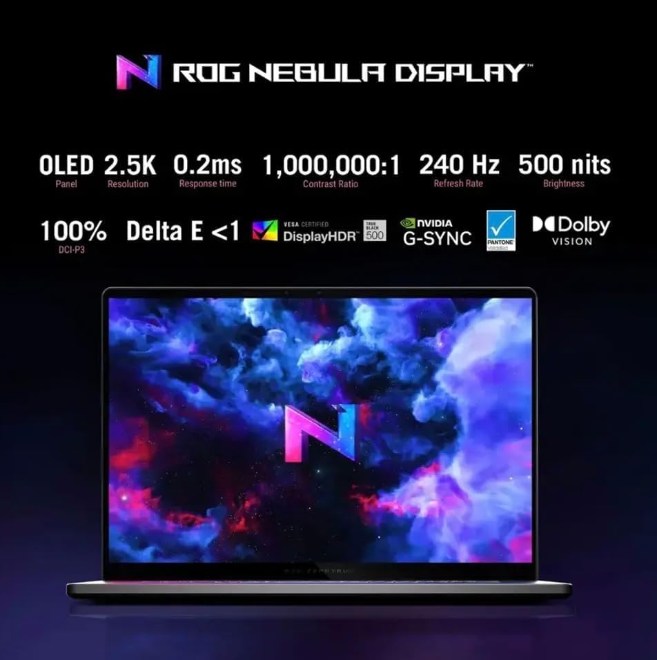 Image of ASUS ROG Zephyrus G16 AI 16.0 inch ROG Nebula OLED Gaming Laptop FHD+ Display