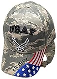American Wholesale Superstore USAF Air Force Wings Patriotic USA Flag ACU Camo Embroidered Cap Hat CAP603GC