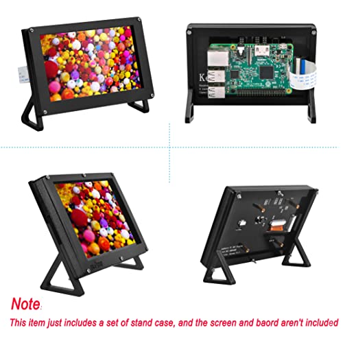 Image of OSOYOO Protective Case Stand Holder for OSOYOO 5 Inch DSI Touch Screen LCD Display Compatible with Raspberry Pi 5 4 3 3B+ 2