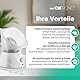Clatronic® 2in1 Gesichtssauna und Inhalationsgerät | Face Steamer inkl. Aromaaufsatz & Inhalator | zur kosmetischen Gesichtspflege & Inhalation | 3-Stufen für bedarfsgerechte Dampfdosierung | GS 3656