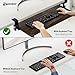 ERGOMAKER Keyboard Tray Under Desk, Pull Out Keyboard Tray with C Clamp Mount, 25.6