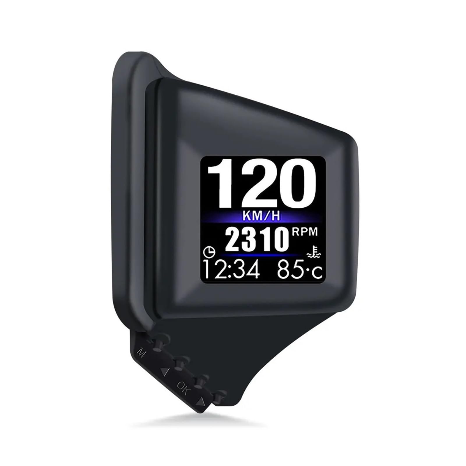 Panele Instrumentów Samochodowych Wielofunkcyjny Gadżet HUD OBD2 + GPS Komputer Pokładowy Tapicerka Słupka A Zainstaluj RPM Turbo Ciśnienie Oleju Temperatura Wody Prędkościomierz GPS
