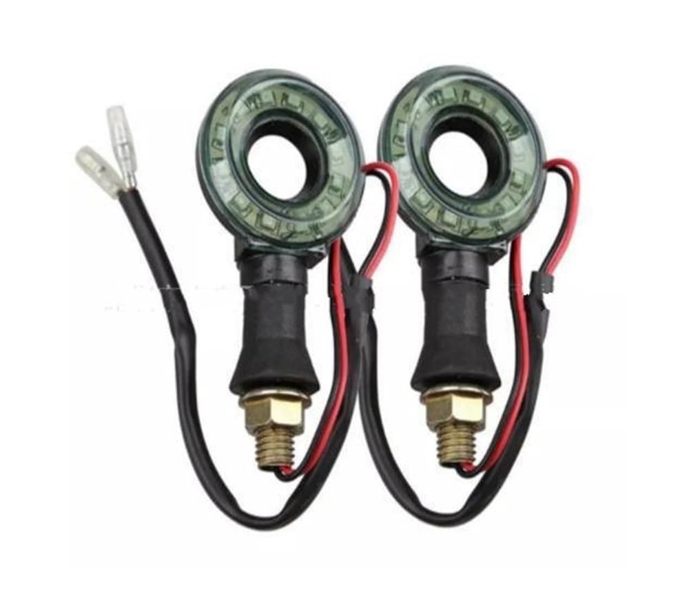 Indicateurs de Tournage de Moto 200 Paire Moto Moto Clignotant Lampe De Signalisation Direction Indicateur De Direction Forme Ronde 12V