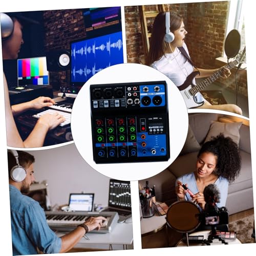 Mixeur audio Ktv voies avec processeur vocal ordinateur pour diffusion en direct