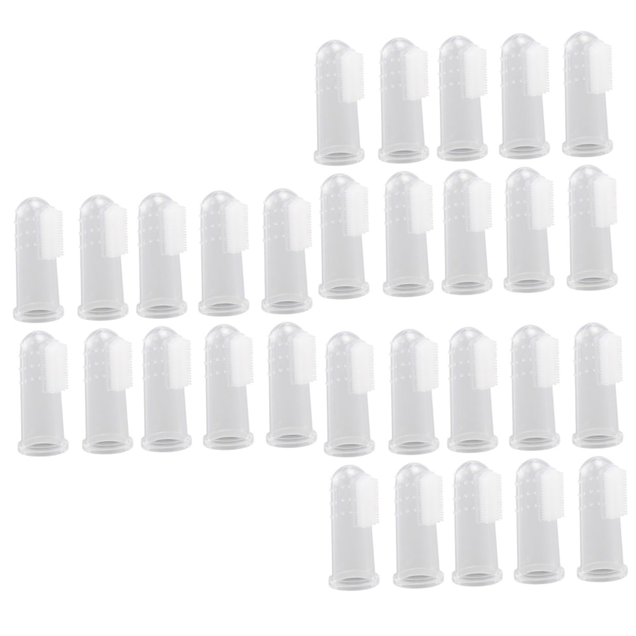 ULTECHNOVO 60pièces Brosses à Dents Silicone Pour Animaux De Compagnie Outils De Nettoyage Oral Pour Et Chiens Massagers Gencives Dispositif De Soins Dentaires