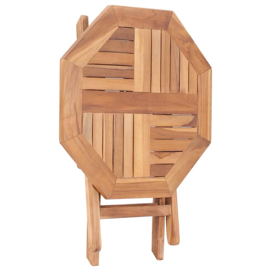 Tavolo pieghevole da giardino, 45 x 45 x 45 cm, in legno di teak, solido balcone | Tavolo da pranzo per portico, terrazza, esterno e interno