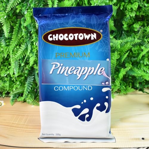Image of Choco Nutri Town Pineapple Chocolate Compound|Chocolate Bar For Making Cakes & Cookies - 500 G