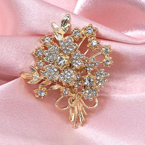 Image of Pretty Elegant Brooch Pin for Women,Flower Brooch Pin Broches for Women's Clothes