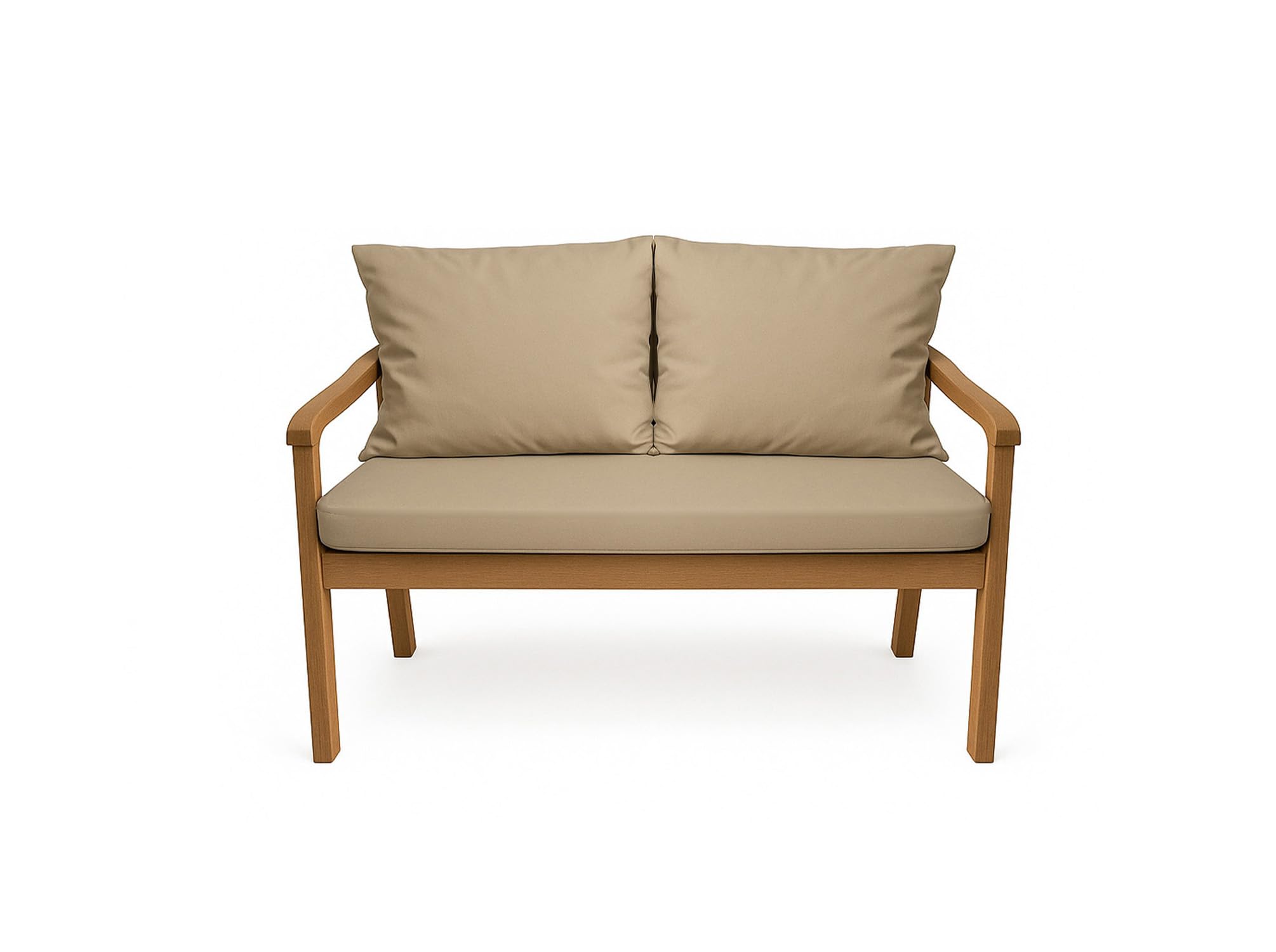 Bankauflage für Gartenbank- Polsterauflage für & Hollywoodschaukel-Gartenschaukel Kissen-hollywoodschaukel Kissen-bankkissen Outdoor (120 x 50 x 50 cm, Beige)