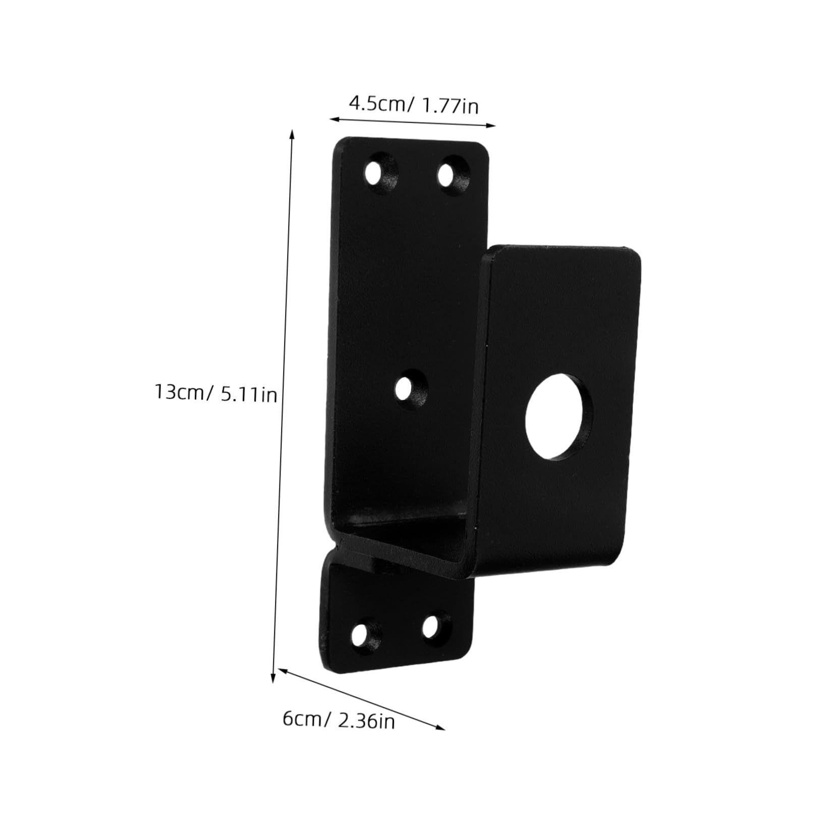 Garneck Soporte de Puerta en Acero al Carbono Barra de Seguridad en Forma de U para Puerta Pesada, Instalación Sencilla Adecuado para Seguridad Hogar