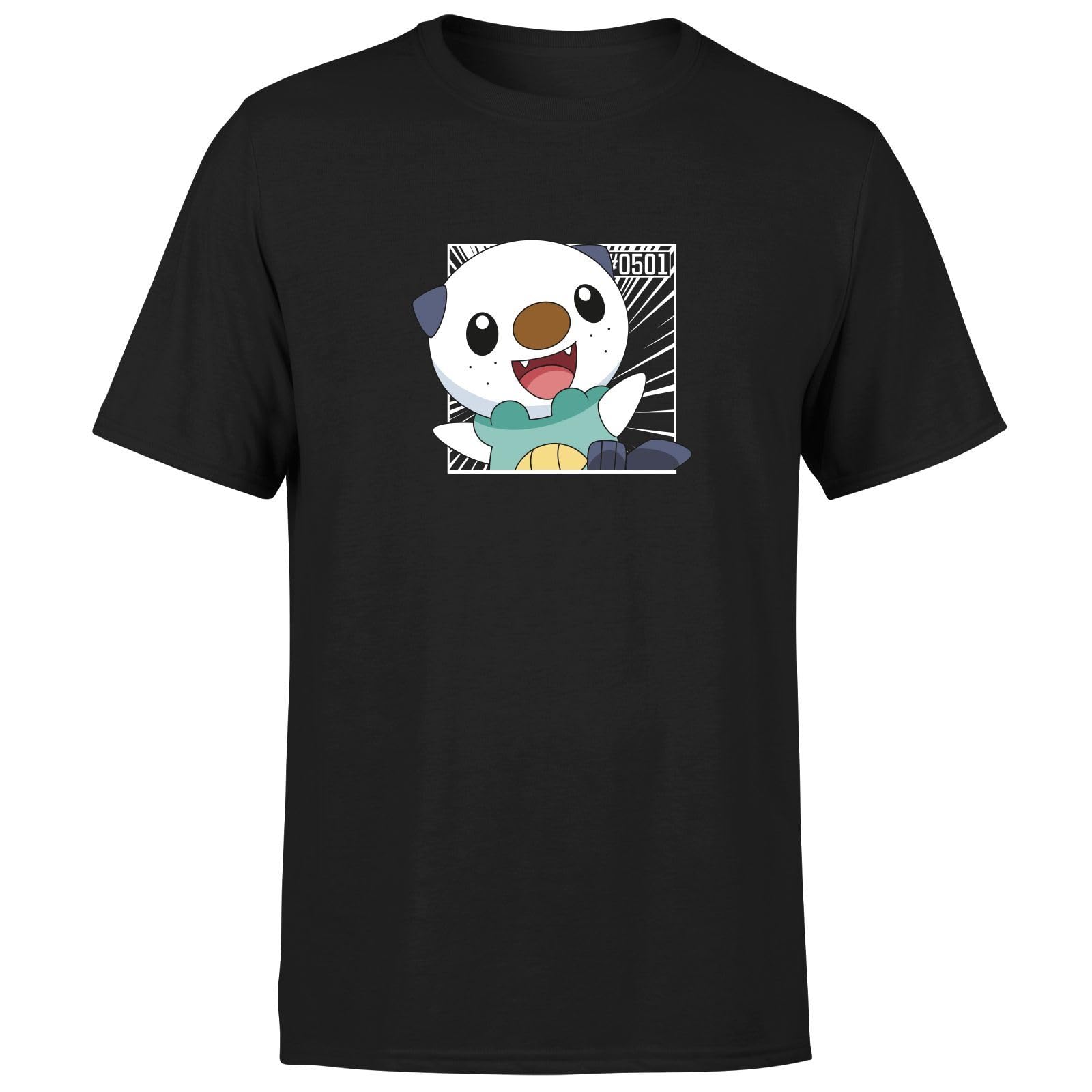 Pokemon Men's Black Oshawott T-Shirt - | Size: 2XL