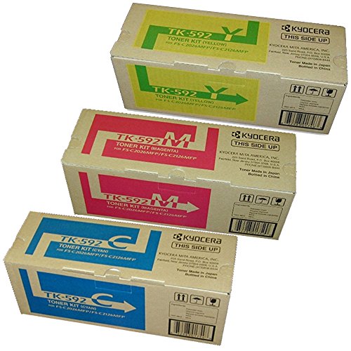Cartouche de toner Kyocera K592 ensemble trois couleurs imprimante laser C/M/Y