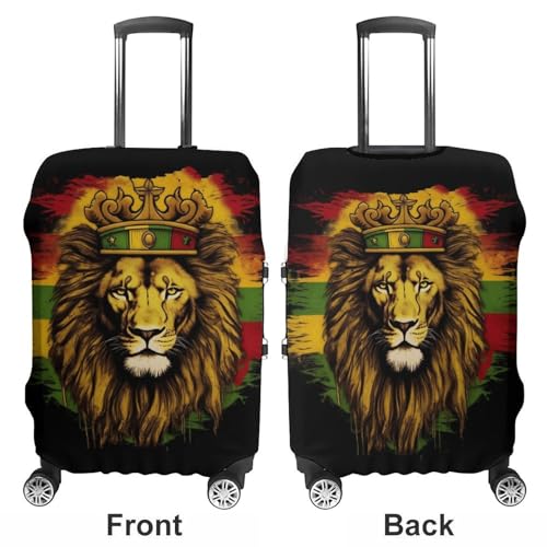 Lion Crown HippieTravel Suitcase Protector Luggage Cover Protective Washable Anti-scratch Baggage Cover3
