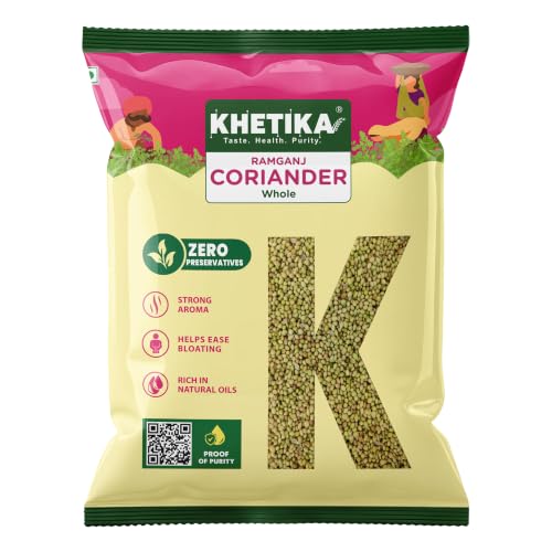 Image of Khetika Whole Coriander 200 gm, Dhaniya whole, Coriander Seeds 100% Pure, Mineral Rich, Preservatives Free, Naturale | Sabhut Dhaniya, 100% Pure, Mineral Rich, Preservatives Free