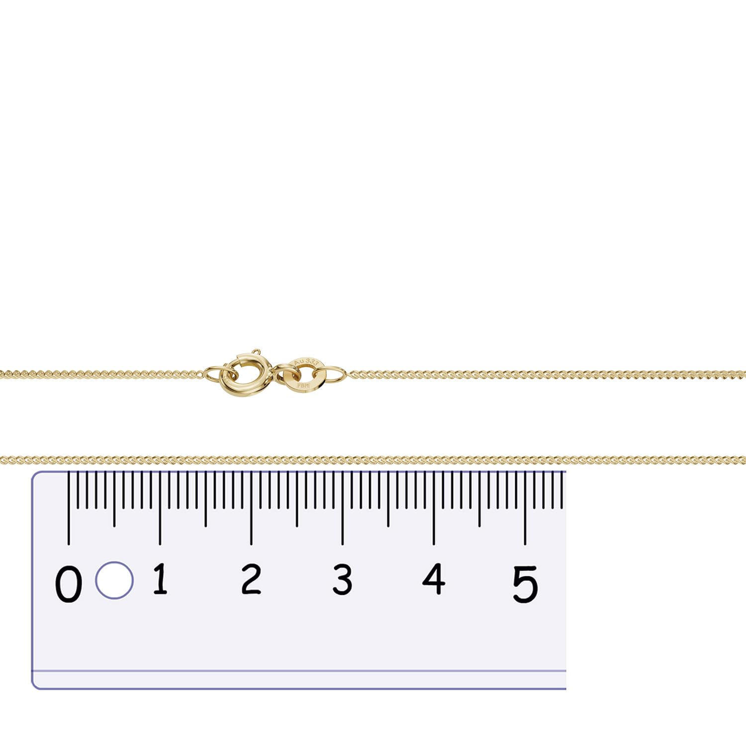Filigrane feine Goldkette Panzerkette Breite 0,8mm - 333-8 Karat Gold