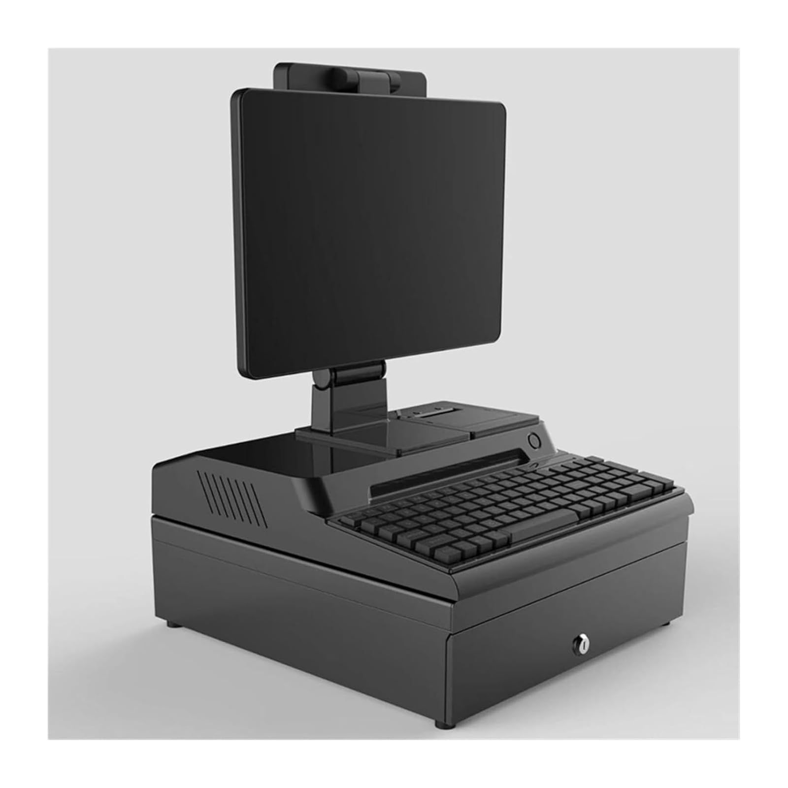 Système de point de vente de 14,1 pouces avec écran tactile, tiroir-caisse et imprimante 58 mm, caisse enregistreuse professionnelle complète pour la vente au détail, le magasin et le restaurant