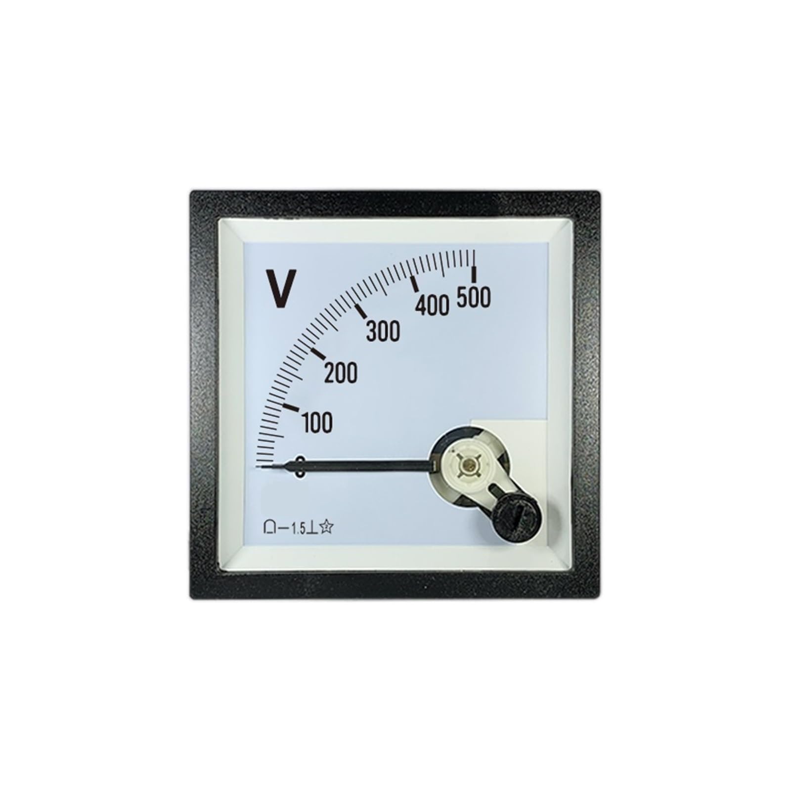 DEBLAN Voltímetro de CC CP72, medidor de Panel con Puntero de CC de 500 V para medición y monitoreo de Voltaje precisos