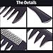 Styling Hair Comb Set Salon Barber Hairstylist Comb 5 Pack Professional Hair Brush Retro Hairdressing Hair Care Style Accessory Double-sided for Men Boy Gentleman