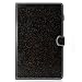 Produktbild Samsung Galaxy Tab E 9.6 Hülle, Ultra Dünn Leder Schutzhülle Glitzer Stand Cover mit Pencilhalterung und Kartenfächer für Samsung Galaxy Tab E T560N/T561N 24,3 cm (9,6 Zoll) Tablet-PC, Schwarz