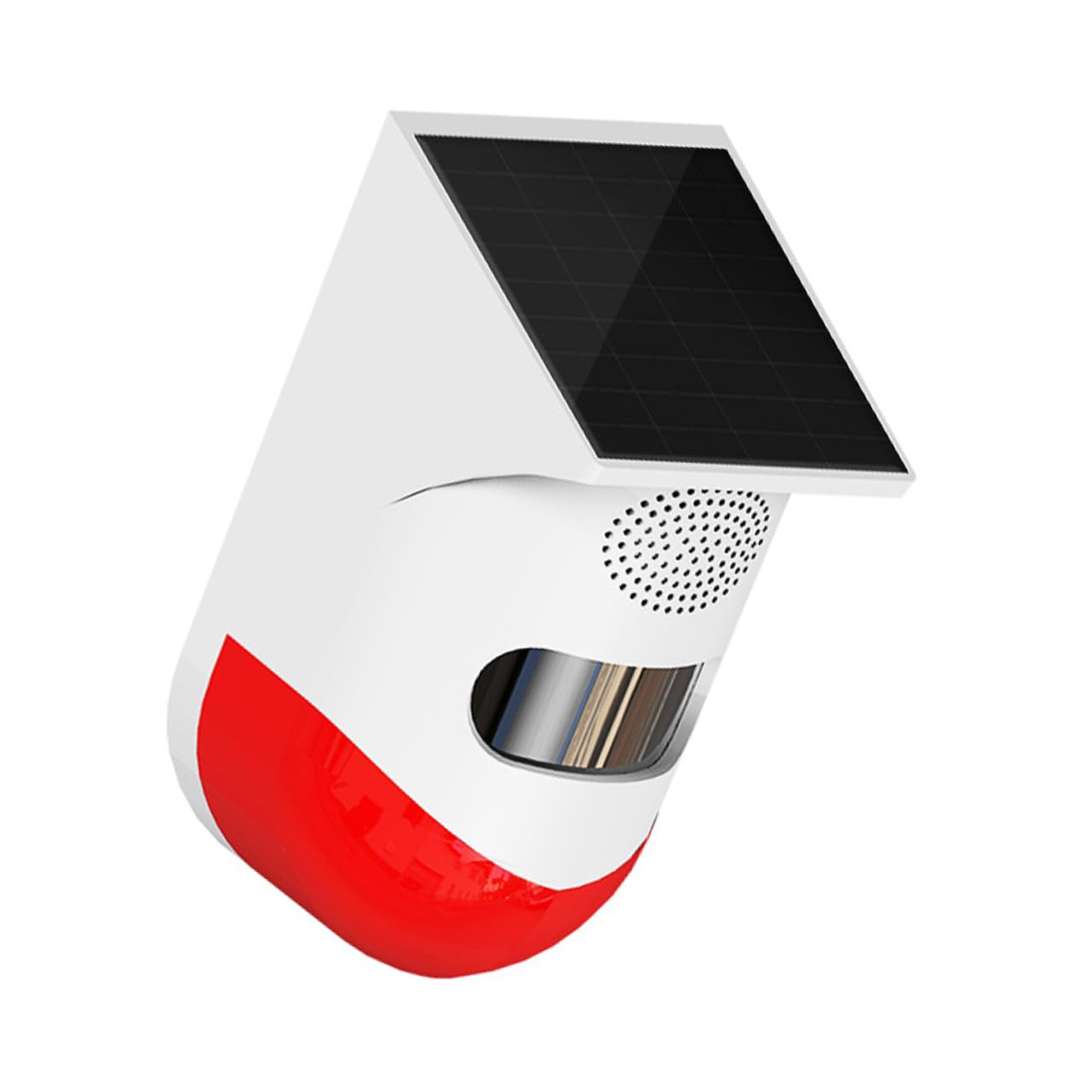 Allarme Infrarossi Esterno Ricarica Solare, Sensore senza Fili in Abs e Silicio, Rilevatore per Sicurezza Casa Ip67