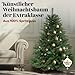 Weihnachtsbaum künstlich 120cm 100% PE Spritzguss - TESTSIEGER - Naturgetreu, dichte Zweige, Künstlicher Weihnachtsbaum mit Holzständer und Aufbewahrungstasche – Tannenbaum künstlich von Pure Living