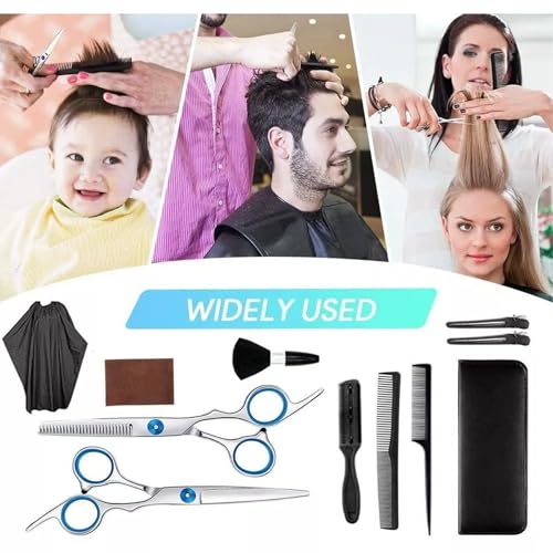 Kit Profissional de Cabeleireiro Tesouras Pentes Escovas Capas e Outros Acessórios de Cabeleireiro F