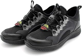 Laforst Womens 3242 KPU Molded Frame Construction with air mesh Material Water Resistant Slip Resistant Slip ON Sneakers 8.5 Black