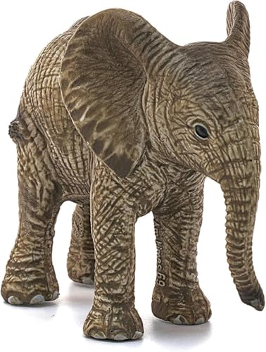 SCHLEICH WILD Life | Elefantenbaby 14763 | detailgetreue Tierfiguren | Zoo Spielzeug | tolles Geschenk für Jungen und Mädchen | Deko für Geburtstag | Spielfigur ab 3 Jahren | 7 x 4 x 6 cm