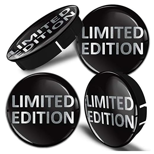 SkinoEu® 4 x 60mm ABS Plastique 3D Cache-Moyeu Capuchons de Centre Enjoliveurs de Roue Voiture Cache Moyeux Jante Universel Cache-Moyeux Limited Edition C 66