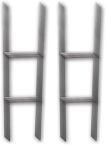 Miniatura 4 de 10 carteles amarillos en blanco para patio, 18 x 24 pulgadas, con estacas en H para venta de garaje, para alquiler, casa abierta, venta de bienes,