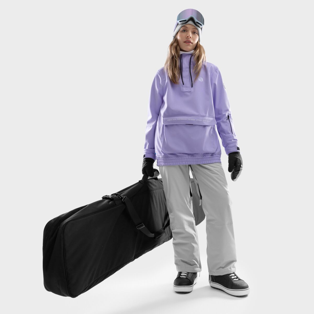 SIROKO - Snowboardjacke mit Kängurutasche für Damen W3-W Halti
