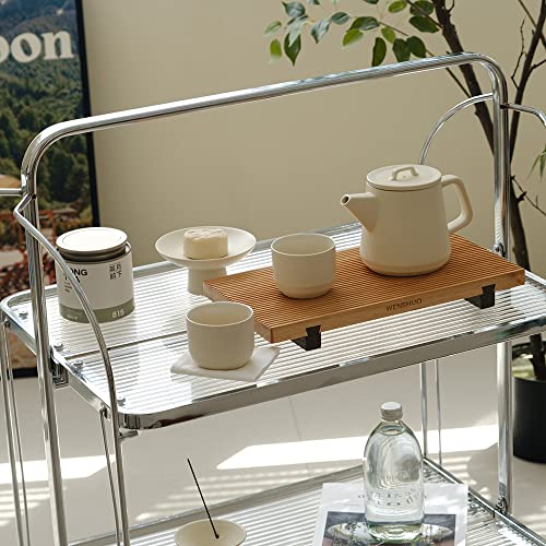 Teapot Set With Removable Infuser, Kissui Vertical Stripes Ceramic Brewing Tea Set, Big Capacity, Matte Crème #TOP3