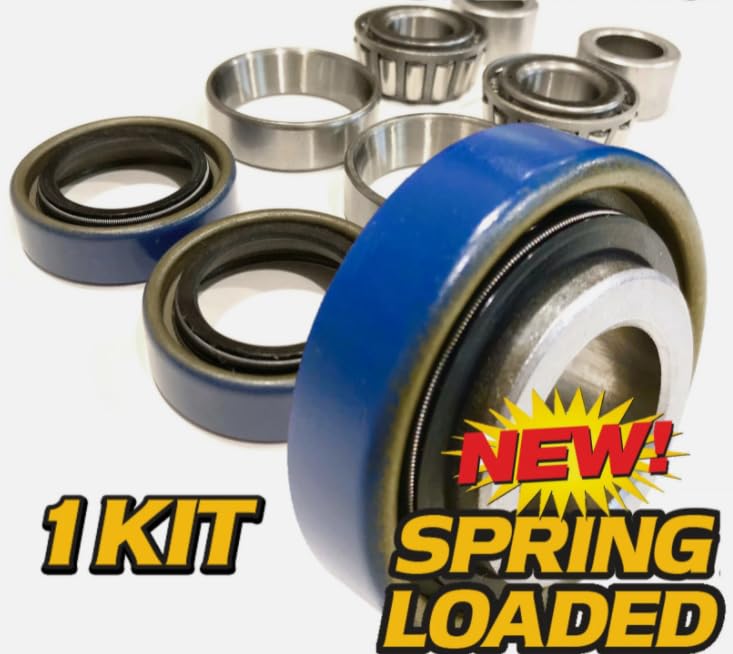 (1 Kit) Front Wheel Bearing Rebuild fits ZD21 ZD25 ZD28 Diesel ZTR, Replacement for Kubota OEM