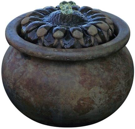 Henri Studio 2 Piece Sunflower Patio Bubbler Fountain, Relic Nebbia